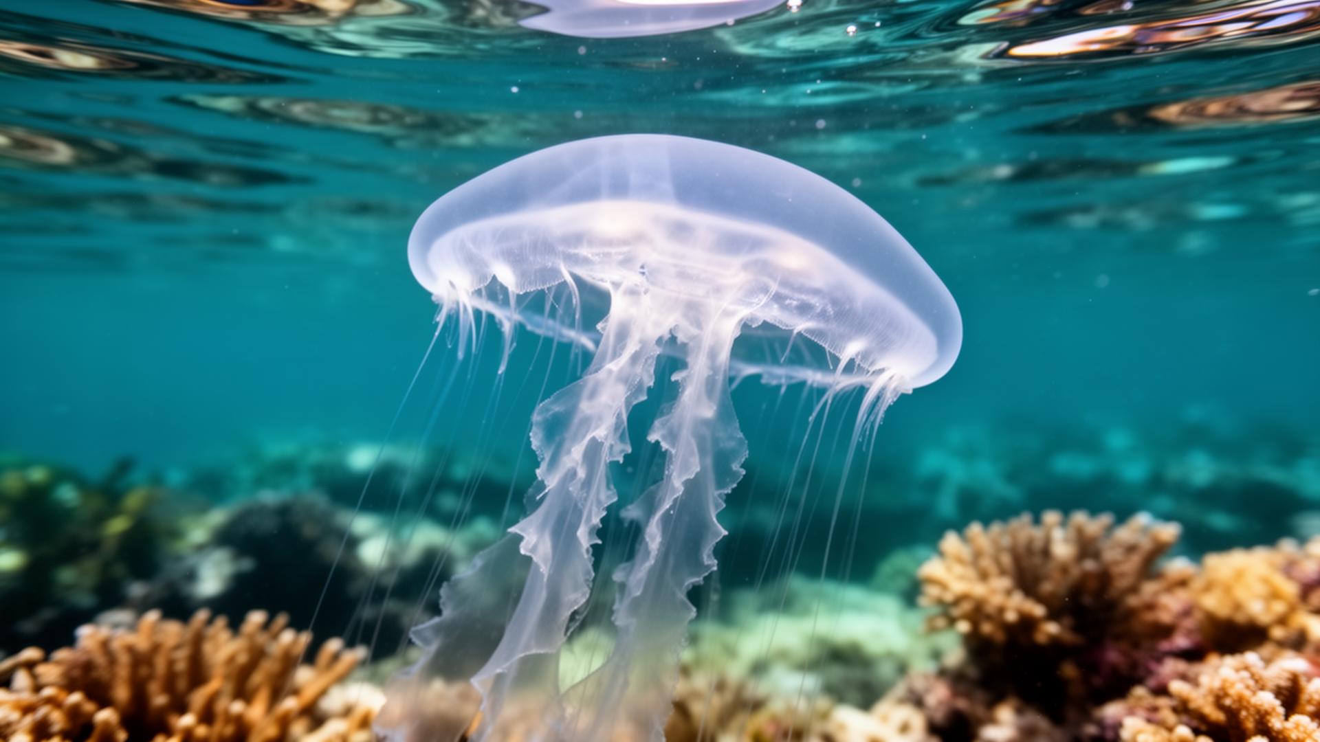 Box jellies follow the moon.