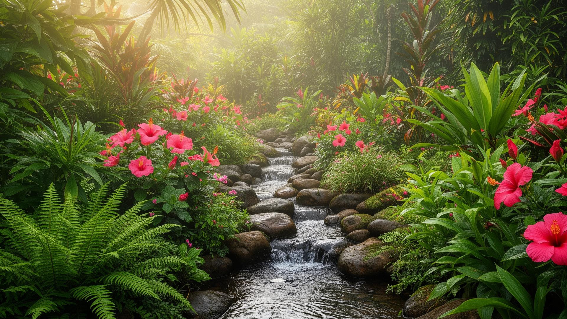 Rain garden at the Aquarium